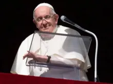 Papa Francisco durante o Ângelus de hoje