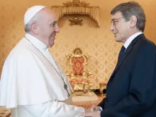 Papa Francisco com David Sassoli em 2021