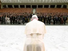 Papa Francisco com empresários da Deloitte