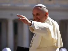 O Papa Francisco durante a Audiência Geral 