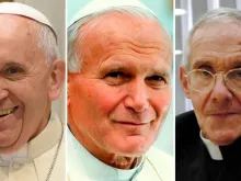Papa Francisco, São João Paulo II e Cardeal Jean Louis Tauran