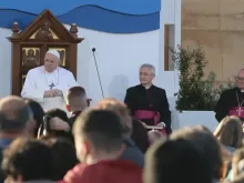 Papa Francisco no Santuário de Ta' Pinu.