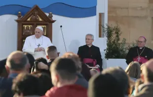 Papa Francisco no Santuário de Ta' Pinu.