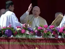 Papa Francisco na bênção Urbi et Orbi.