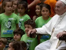 Papa Francisco com os jovens