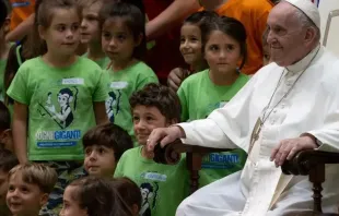 Papa Francisco com os jovens
