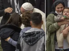 Papa Francisco cumprimenta refugiados do Afeganistão no Vaticano