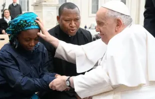 Papa Francisco após uma Audiência Geral