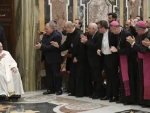 O Papa com bispos e padres da Sicília