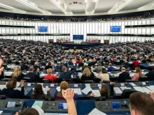 Sessão Plenária do Parlamento Europeu.