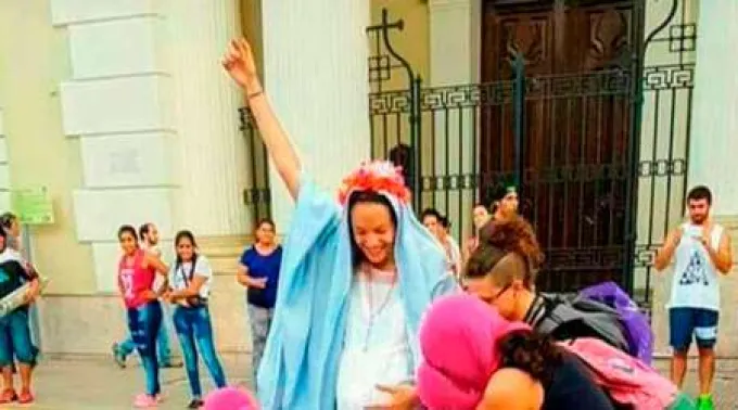 ParodiaAbortoVirgenTucuman_Twitter_221117.jpg ?? 