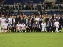 Participantes na Partida pela Paz.