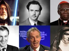 Da esquerda para a direita: Sir Alec Guinness, Marshall McLuhan, Cardeal Francis Arinze, Gary Cooper, Tony Blair, Edith Stein