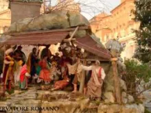 Presépio e árvore de Natal