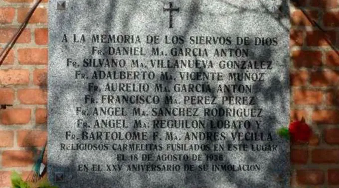 PlacaMartiresCarmelitasGuerraCivil_TwitterCarabanchelInfo_020216.jpg ?? 