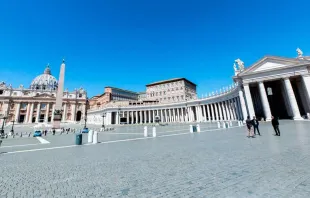 Praça de São Pedro do Vaticano.