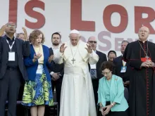 Papa Francisco no 50º aniversário da Renovação Carismática Católica, em junho de 2017.
