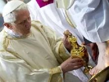 O Papa Bento XVI na liturgia de Quinta-feira Santa