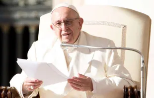 Papa durante a Audiência Geral.