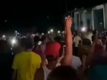Protesto contra o regime cubano em Nuevitas, Camagüey