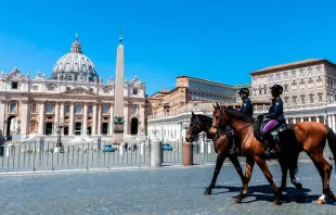 Praça de São Pedro no Vaticano.