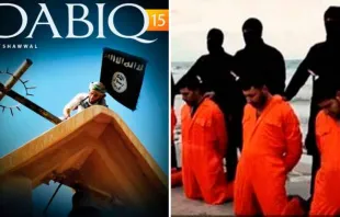 Revista Dabiq do Estado Islâmico - cristãos decapitados pelo ISIS em fevereiro de 2015