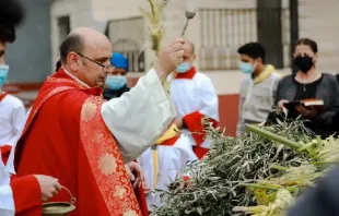 Padre Gabriel Romanelli no Domingo de Ramos.