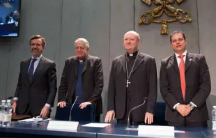 Participantes da coletiva de imprensa de apresentação.