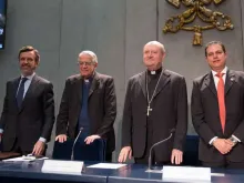 Participantes da coletiva de imprensa de apresentação.