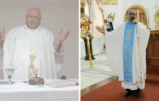 Padre Pastor Eugenio Rodríguez e padre Leonardo Guevara