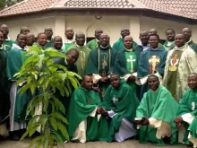 Sacerdotes da diocese de Maiduguri.