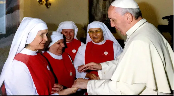 SacramentinasDonOrionePapaFrancisco_210717.jpg ?? 