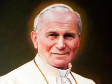 Retrato de São João Paulo II na Igreja Seminário de Lublin