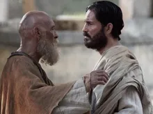 São Paulo e São Lucas no filme “Paulo, apóstolo de Cristo” 