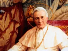 Retrato do Papa São pio X do pintor Frei Pedro Subercaseaux