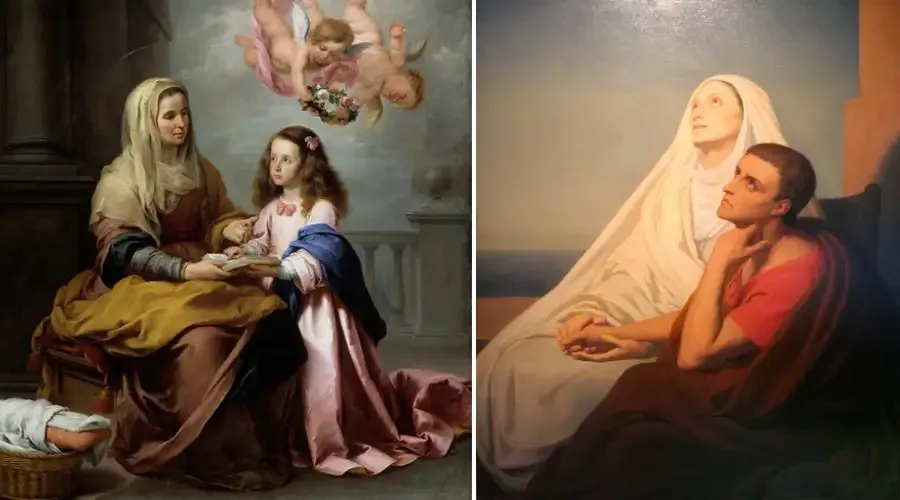  Oito mães santas que criaram filhos santos 