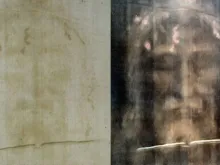 Fragmento do Santo Sudário.