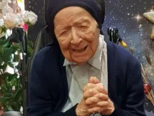 Ir. André Randon, a pessoa mais idosa da Europa e a segunda do mundo. Crédito: Vatican News