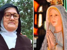 Irmã Lúcia dos Santos e a Virgem de Fátima