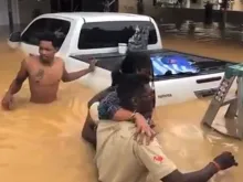 Inundações em Trinidad e Tobago. Capture o Youtube