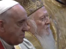 Papa Francisco e o Patriarca Bartolomeu