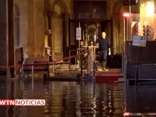 Basílica de São Marcos inundada. Crédito: EWTN Notícias