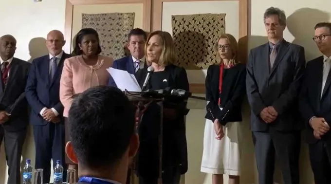 Valerie-Huber-Cumbre-de-Nairobi-Rodrigo-Ivan-Cortes-141119.jpg ?? 