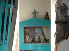 Destruição na capela de Nossa Senhora de Mont’Serrat 