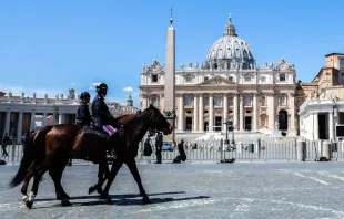 Praça de São Pedro no Vaticano.
