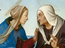 A Virgem Maria com sua prima Isabel.