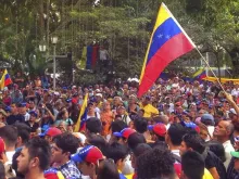 Protesto na Venezuela. Crédito: Flickr Valentín Guerrero (CC BY 2.0)