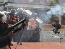 Imagem referencial – violência na Venezuela