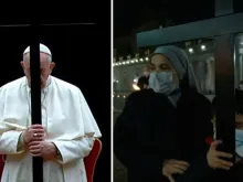 Papa Francisco e crianças na Via-Sacra. Crédito: Captura de vídeo do Youtube Vatican News
