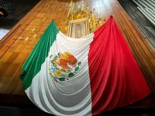 Imagem original da Virgem de Guadalupe em seu santuário na Cidade do México. Crédito: David Ramos